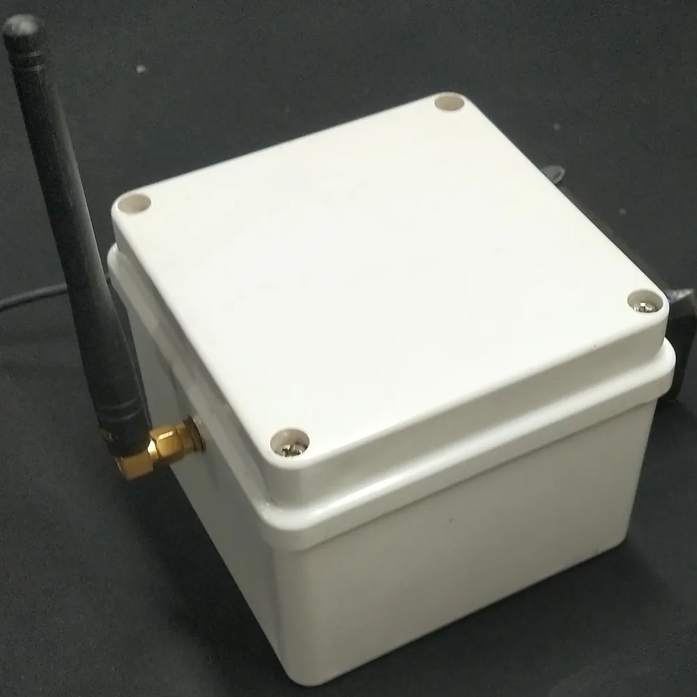 A ruggedised Varuni-built embedded hardware enclosure with antenna
